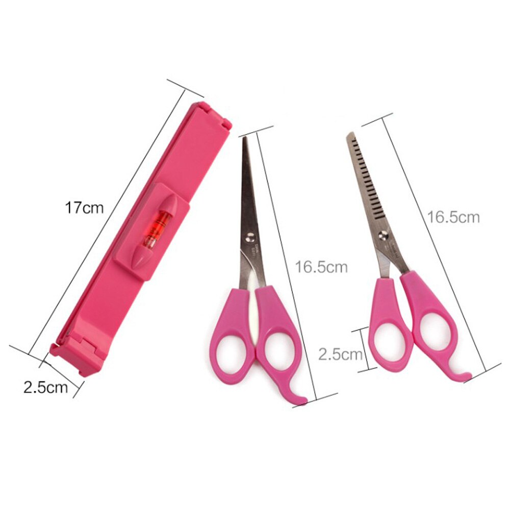 Frauen Haar Pony Clip Trimmer einstellen Kunststoff Ebene Instrument Herrscher DIY Haar Haarschneidemaschine Schneiden Schere Styling Werkzeuge Zubehör
