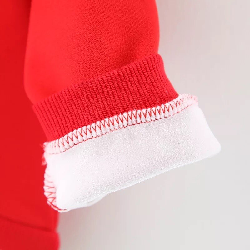 Höst vinter plus sammet flicka kläder bomull långa ärmar hoodies tröjor tecknade öra sportkläder barn t-shirt toppar
