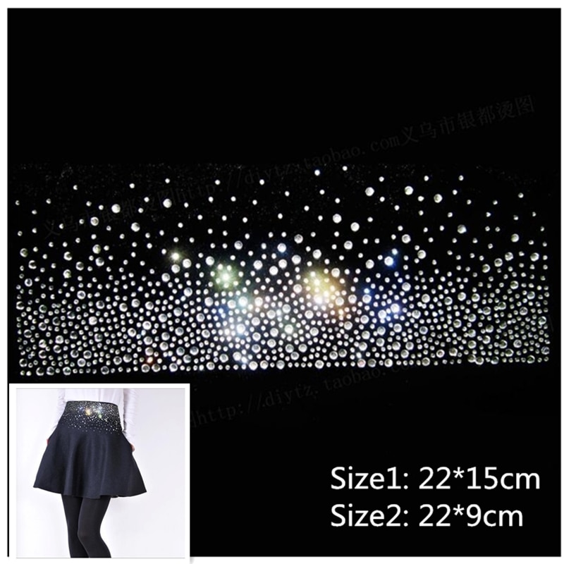 2 maten nieuwste star fix strass voor rok warmteoverdracht strass motief versiering voor kledingstuk