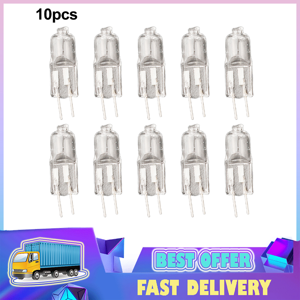10Pcs G4 Halogen Bulb 12V 5W 10W 20W 35W 50W Halogen Bulbs Light Globe set JC Bi-Pin LED Lamp Globe Warm White Replacement