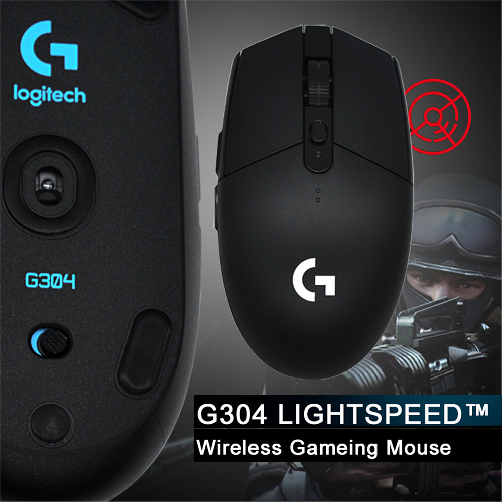 Xiaomi Mijia Wireless Mouse 6 Programmable Buttons USB HERO Sensor 12000DPI Adjustable Gaming Optical Mice Logitech G304