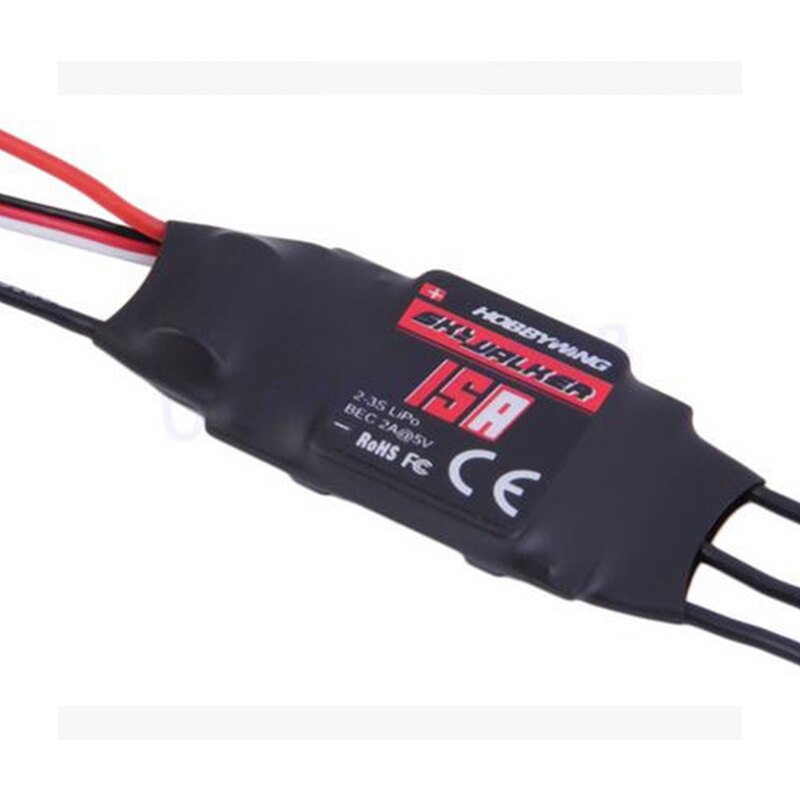 Hobbywing Skywalker 15A 20A 30A 40A 50A 60A 80A contrôleur de vitesse ESC avec UBEC pour hélicoptère RC pour avions pour modèle RC: 15A