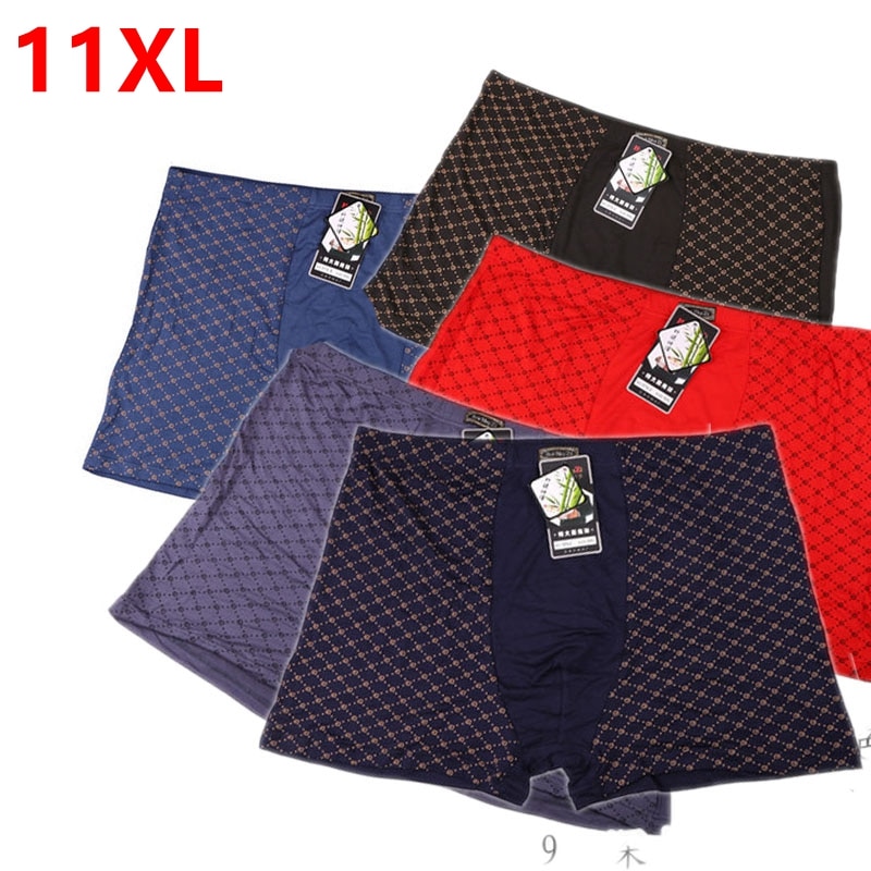 Men&#39;s no-fly boxer kingsize big and tall extra large oversized male Underwear plus size bountyless pants 11x 9XL 10XL