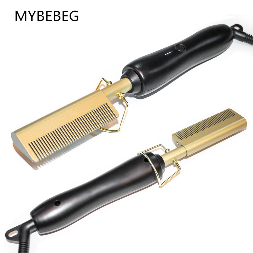 electric hair comb Fever copper comb Comb hair straight Make curl hair straighten Beard styling Heat comb EU/US/AU