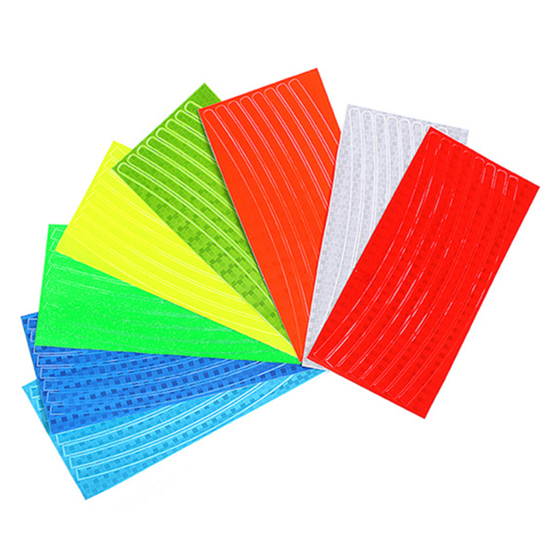 1 Pc 21 cm X 8 cm Fahrrad Reflektor fluoreszierend MTB Rennrad Aufkleber Radfahren Felgen Reflektierende Aufkleber Aufkleber