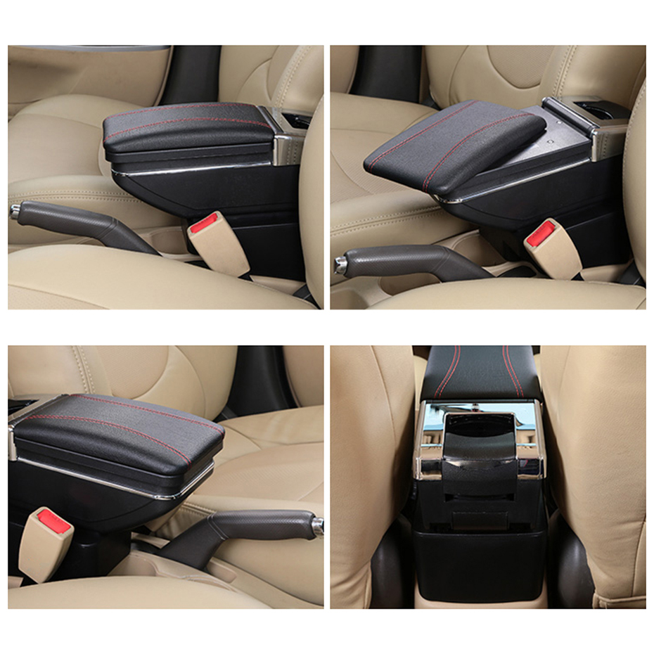 Center Centre Console Storage Box For Toyota Yaris Vitz Echo 1998-2005 Armrest Arm Rest Rotatable 2000 2001 2002 2003 2004