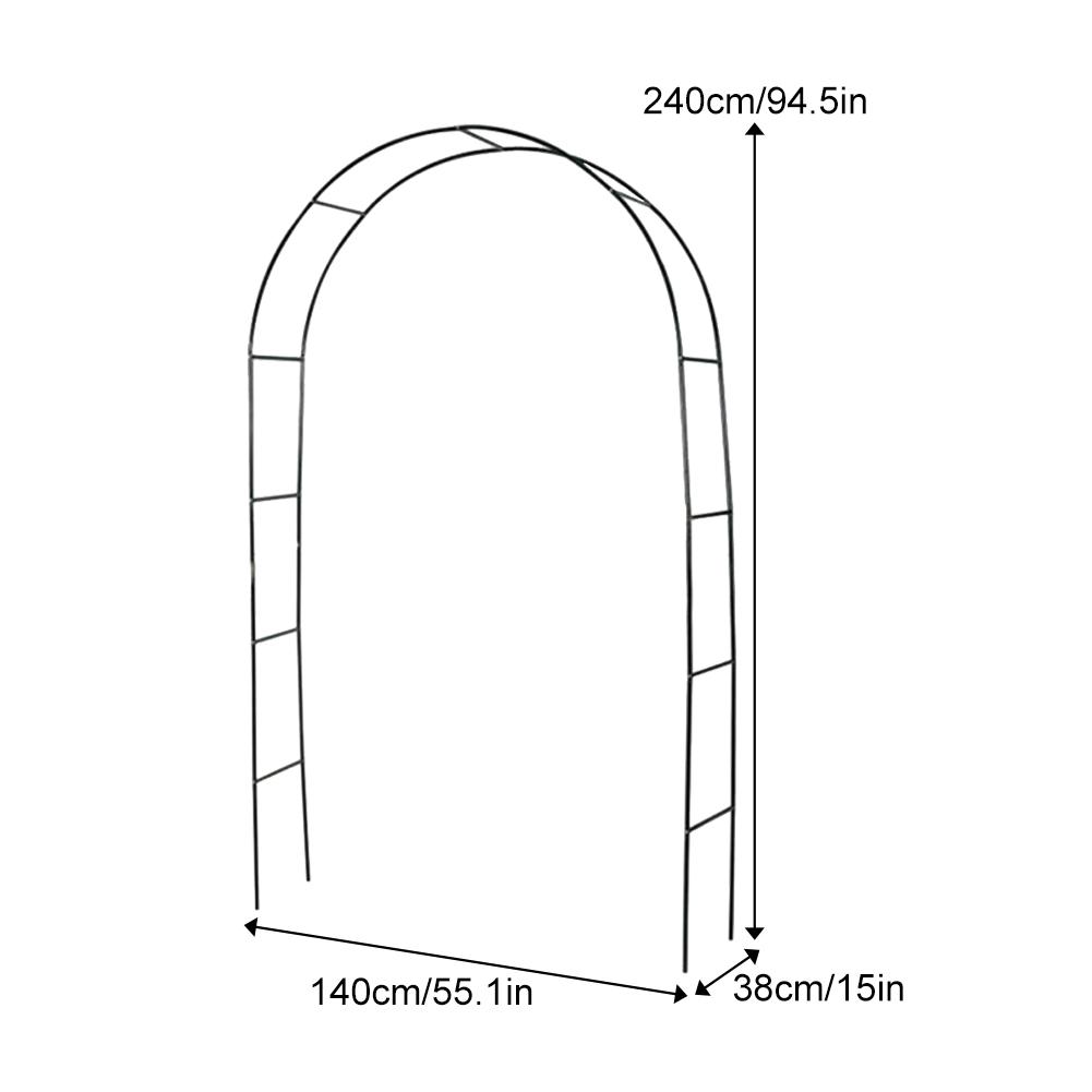Smedejern bryllup bue dekoration diy have baggrund pergola blomst stativ til bryllupsdag fødselsdag fest indretning