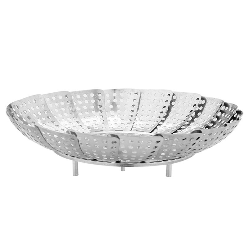 Plat pliant vapeur inox alimentaire vapeur panier maille légumes cuiseur vapeur extensible pratique cuisine Gadget: Default Title