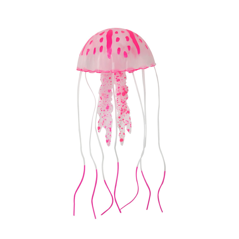 Méduse artificielle vive en Silicone, décor d'aquarium, ornement, matériau en Silicone, paysage aquatique inodore