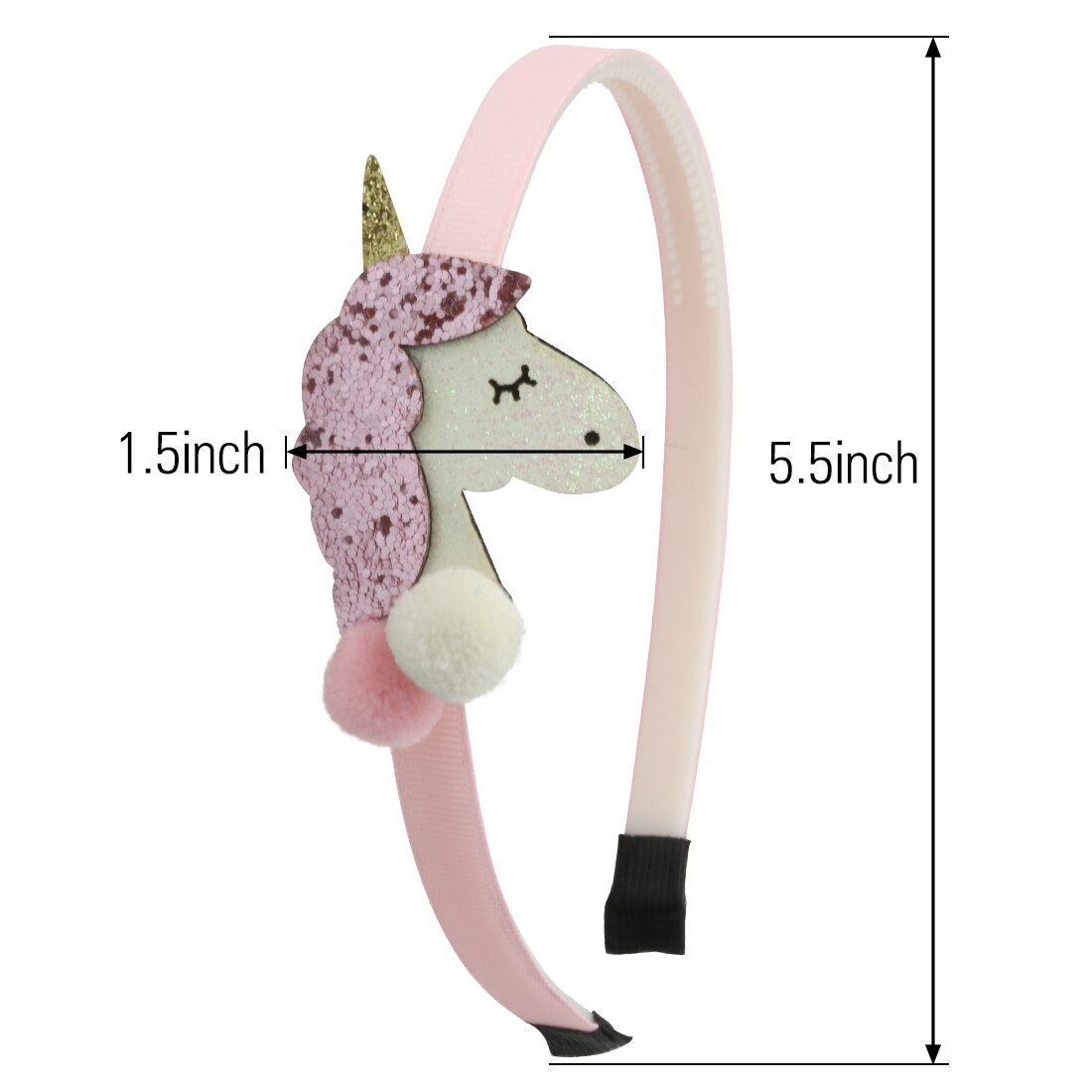 Diadema de unicornio brillante XIMA, 1 pieza, diadema de plástico para niñas, accesorios para el cabello para niños, horquillas de unicornio para el cabello, suministros para fiestas