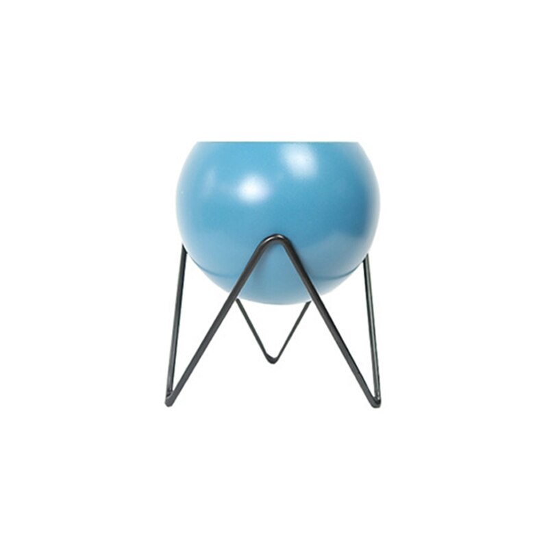 Balcony Round Flower Pot Basket Iron Railing Fence Hanging Potted Plant Rack Planter Stand Holder Garden Decoration: BL02