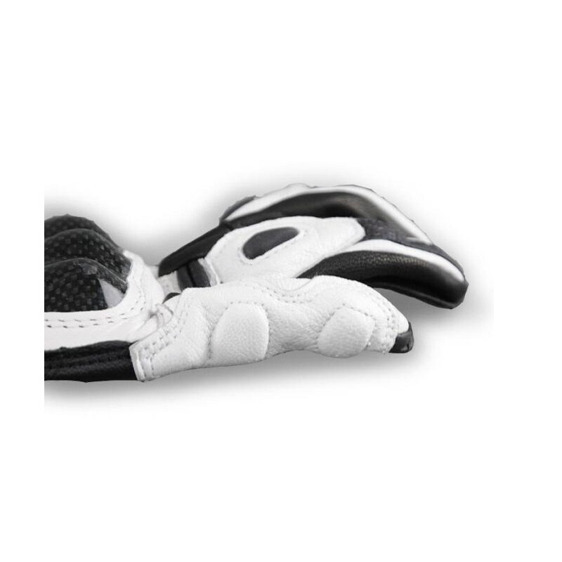 Frankreich der oben Auto marken motorrad handschuhe leder handschuhe mit Kohlenstoff faser schwarz weiß