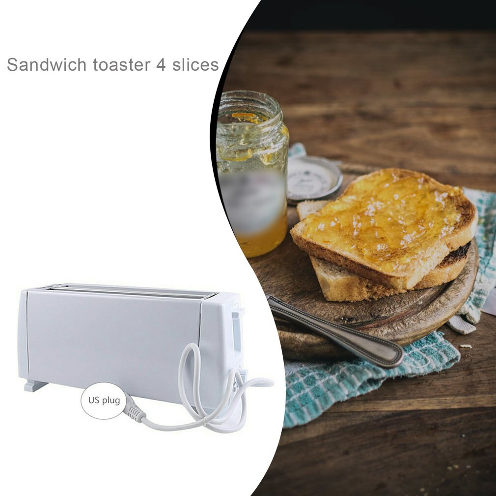 1 Pcs Sandwich Toaster 4 Slices Multi-function Breakfast Machine Toaster Home Sandwich Toaster Equipment