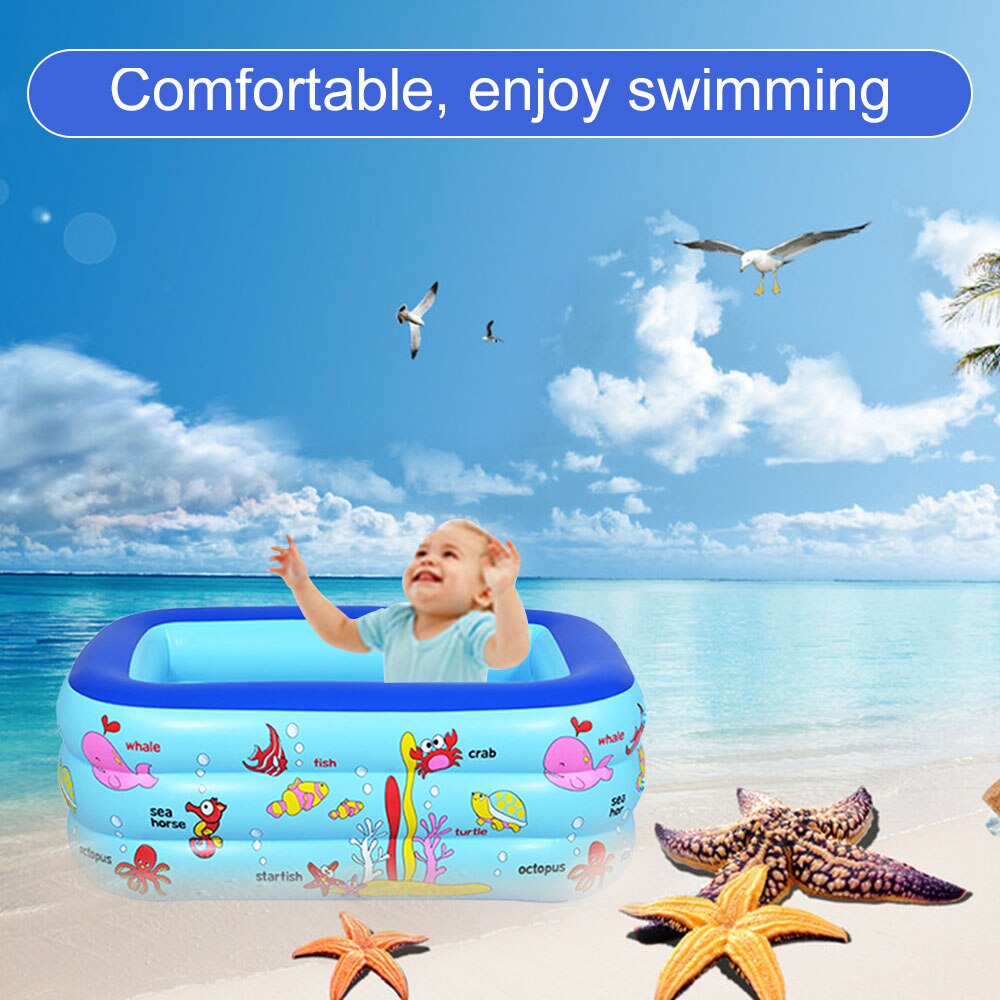 Opblaasbaar Zwembad Dikke Veilige Opblaasbaar Zwembad Zomer Water Party Supply Voor Baby Kids Adult Indoor En Outdoor Een Kleur