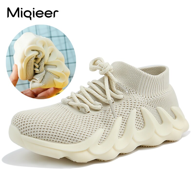 Children Sock Shoes Breathable Mesh Knit Sports Kids Shoes For Boys Girls Soft Bottom Anti-slip Baby Casual Sneakers