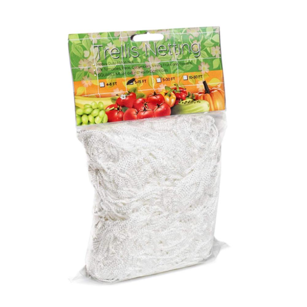 Planteklatrenett plante espalier netting kraftig polyester plantestøtte vinranke klatring hydroponics tomater hagenett: misligholde tittel