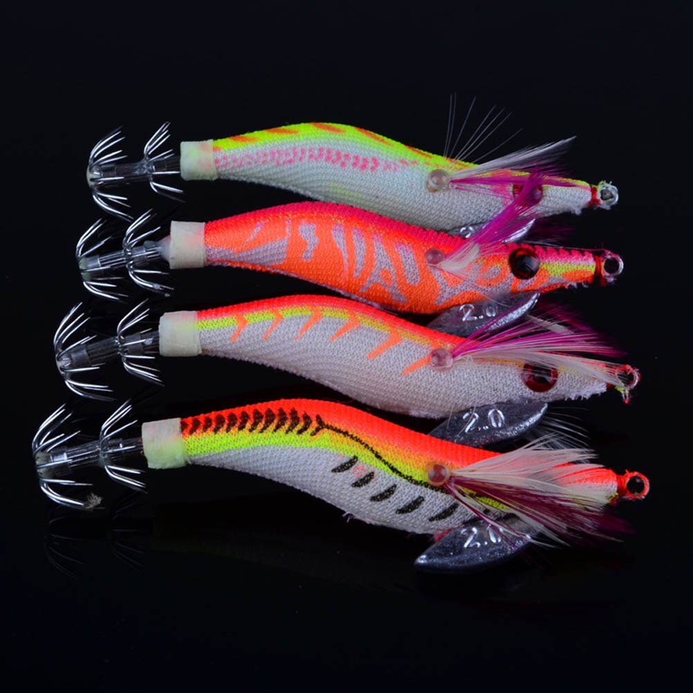 Shrimp Night Light fang zhen xia you yu zhen Fishing Lure Lure Hard Bait Luminous Squid Sea Fishing Lure Shrimp Squid Hook Rig