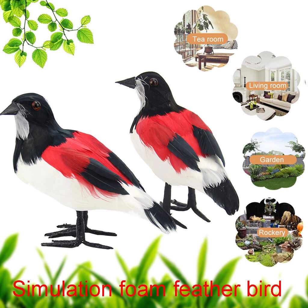 25 # Simulatie Veer Vogels Modellen Nep Kunstmatige Schuim Dier Bruiloft Huis Tuin Ornament Ambachtelijke Miniatuur Decoratie