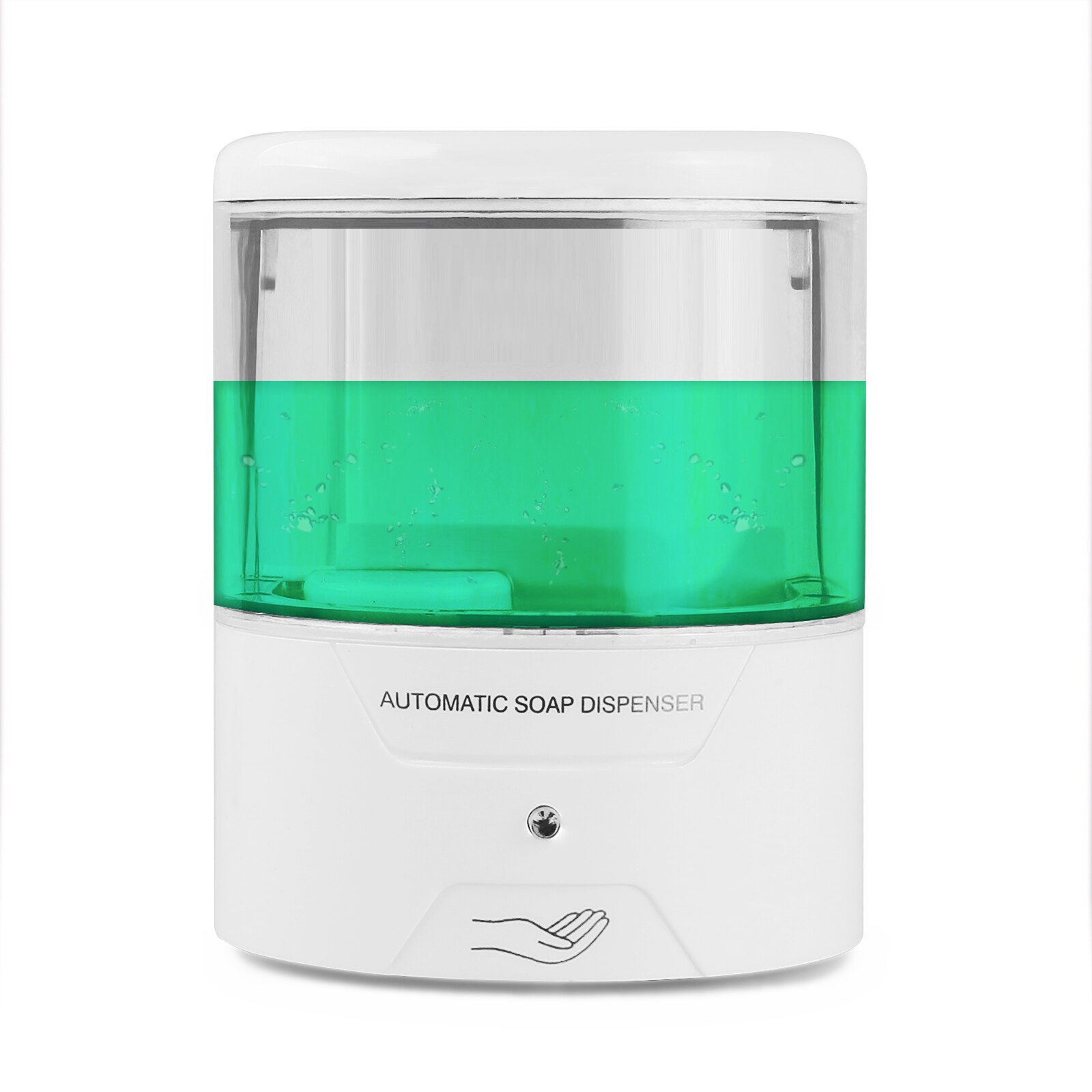 Onever 600ML Soap Dispenser ABS Infrared Auto-Sensing Wall-Mount Automatic Soap Dispenser Automatic IR Sensor for Home Car