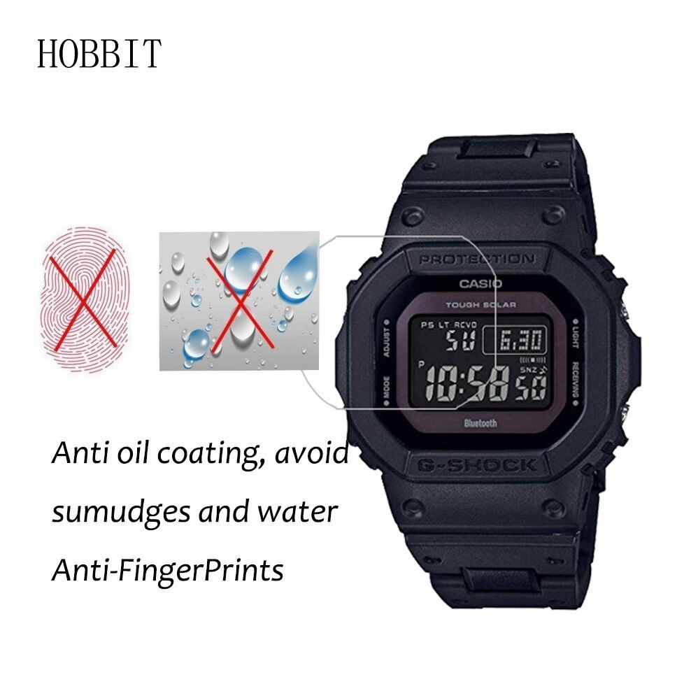 3Pack 5H Nano Explosieveilige Screen Protector Voor Casio G-Shock Tough Slor GWB5600 5600BC Horloge screen Guard Film Voor Casio