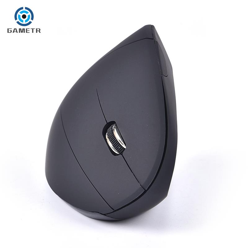 Drahtlose Vertikale Gaming Maus Optische Ergonomische Mäuse 1600DPI Gamer Maus