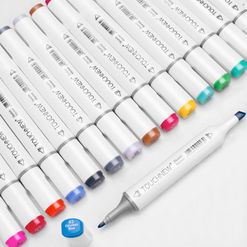 Pędzelek robić zdobień markery Sztuka kieszonkowe dzieci Touchnew 4/30/40/60/80/168 kolory Manga rysunek zestaw markerów robić szkicowania alkoholu