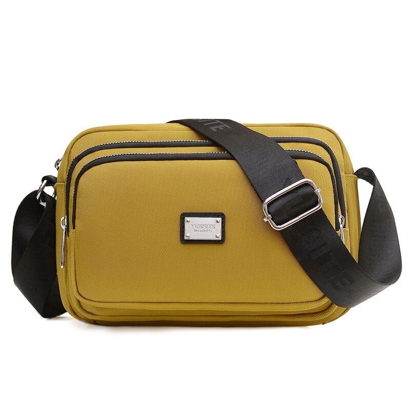 Mode Meisjes Kleine Messenger Bag Vrouwen Cross Body Bags Nylon Koppeling Purse Handtas Vrouw Casual Reizen Schoudertas Sac Een belangrijkste: YELLOW