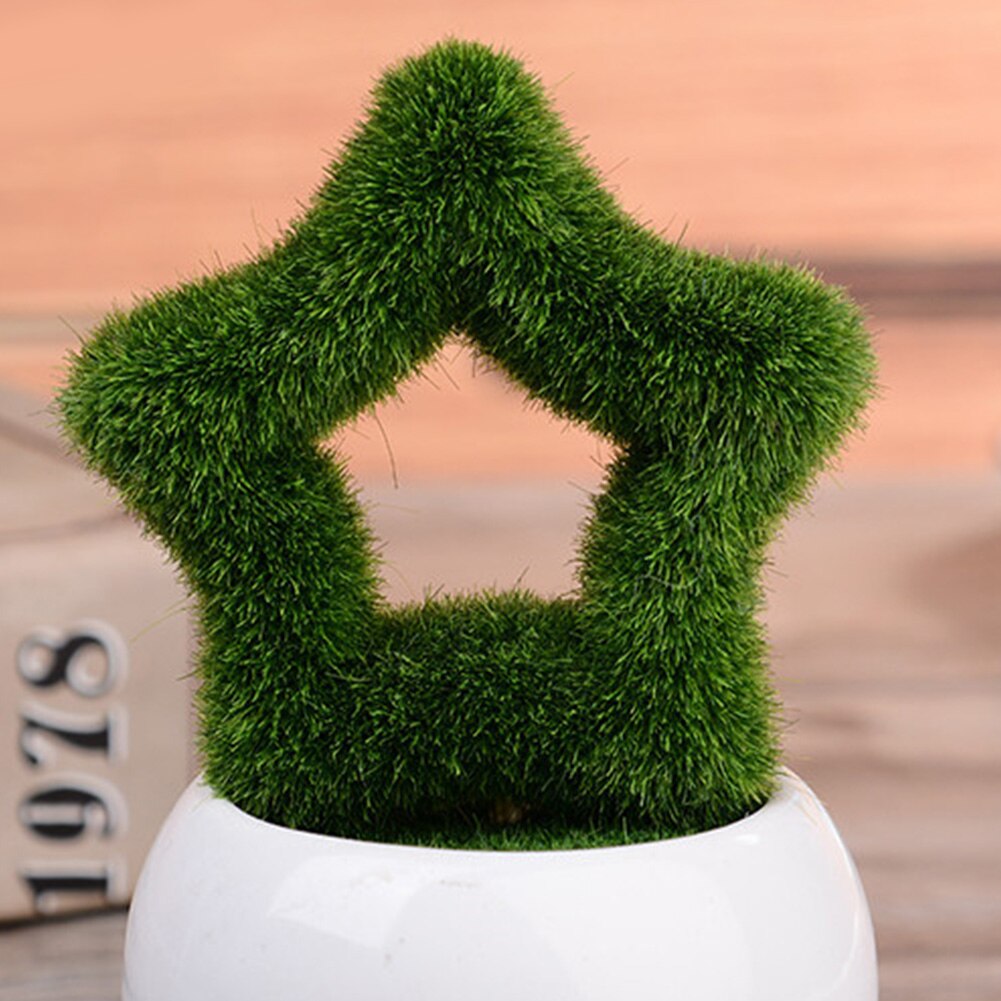 Bolas de musgo Artificial para decoración de jardín, plantas verdes, en casa, decoración de boda, adornos de musgo, accesorios de fotografía, 1 ud.