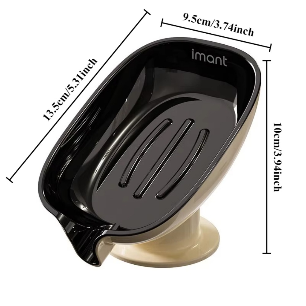 Self Draining Soap Dish Wall Mounted Bathroom Holder Portable Shower Shelf Organizer Non-Slip Bathtub Storage Accessories