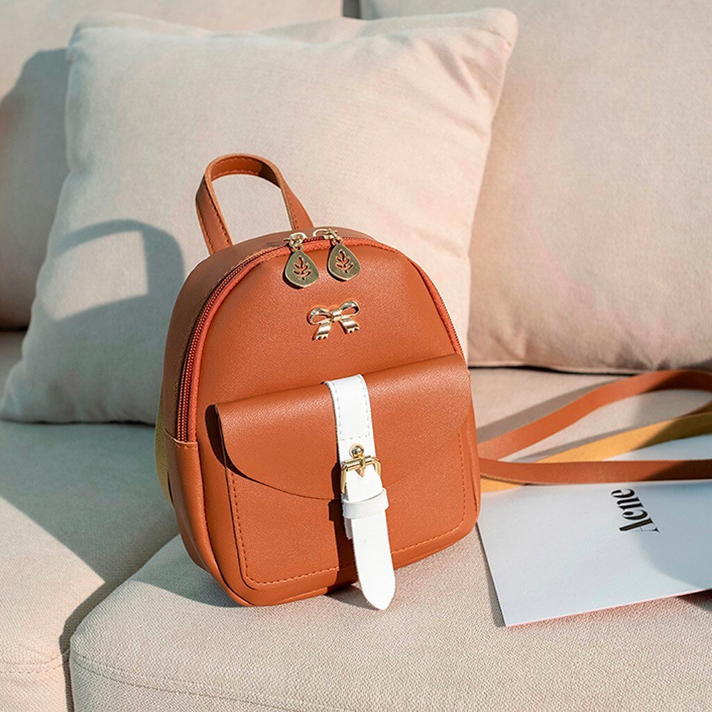 Mochila pequeña para mujer, Bolso pequeño con letras, para teléfono móvil, a la ,