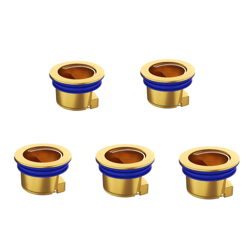 Brass floor drain core floor shower drain plug anti-insect and anti-odor kitchen bathroom toilet drain, drain backflow preventer: Chocolate