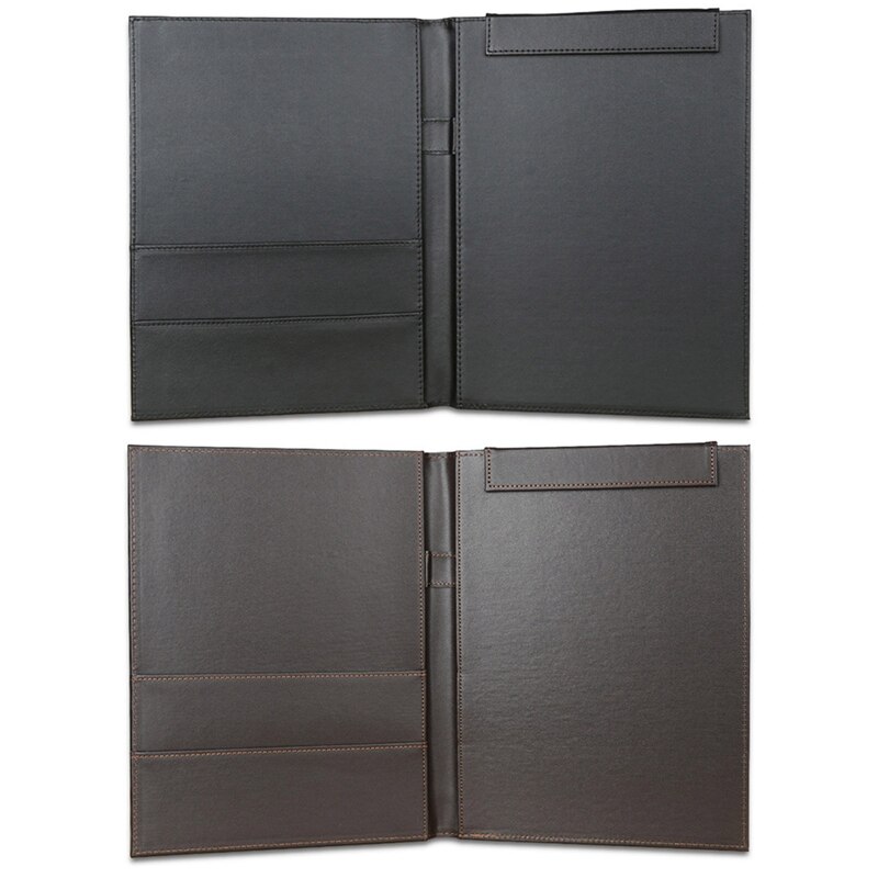 A4 Lederen Map Documenten Binder Multifunctionele Rekenmachine Pen Data Opbergtas Business Organizer Stevige Office Manager Clip