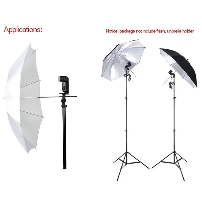 Lichtgewicht Draagbare Fotograferen Reflector Zachte Flits Diffuser, Portretkleding Schieten Reflecterende Witte Zacht Licht Paraplu