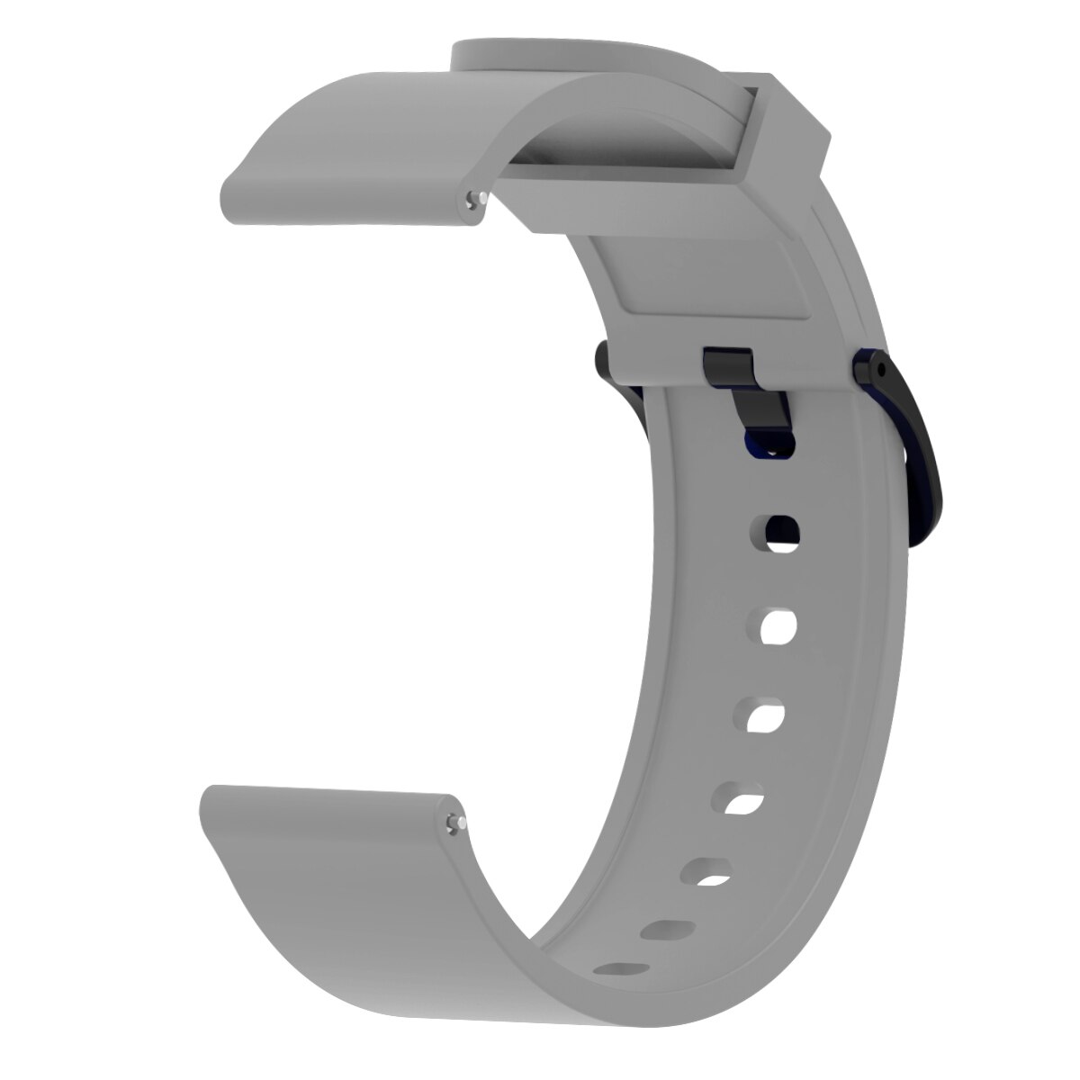 Silikon klokkerembånd for xiaomi huami amazfit bip bit pace lite ungdomserstatning sportsarmbånd 20mm håndleddsrem: Grå