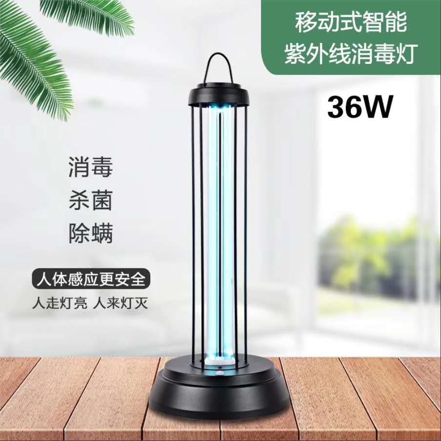 360 Degree Germicidal Disinfection Light Portable Bacteria Killing UV Ozone Sterilization Lamp UV-C LED Sanitizer