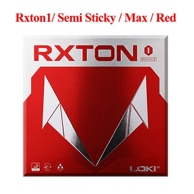 LOKI RXTON Table Tennis Rubber ITTF Approved Red Pimples-in Hard Sticky Ping Pong Rubber Sponge for Fast Attack/Loop/Control: 1pc Rxton1 Red