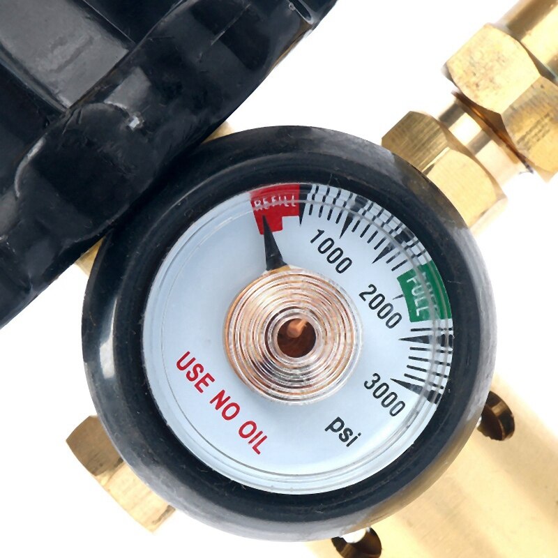 Helium Tank Regulator Filler Valve For Balloons With Gauge Pkg/1