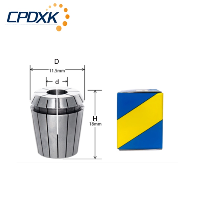 ER11 ER16 ER Precision Spring Collet Kit for CNC Milling Lathe Tools & Engraving Machine Motor Axis