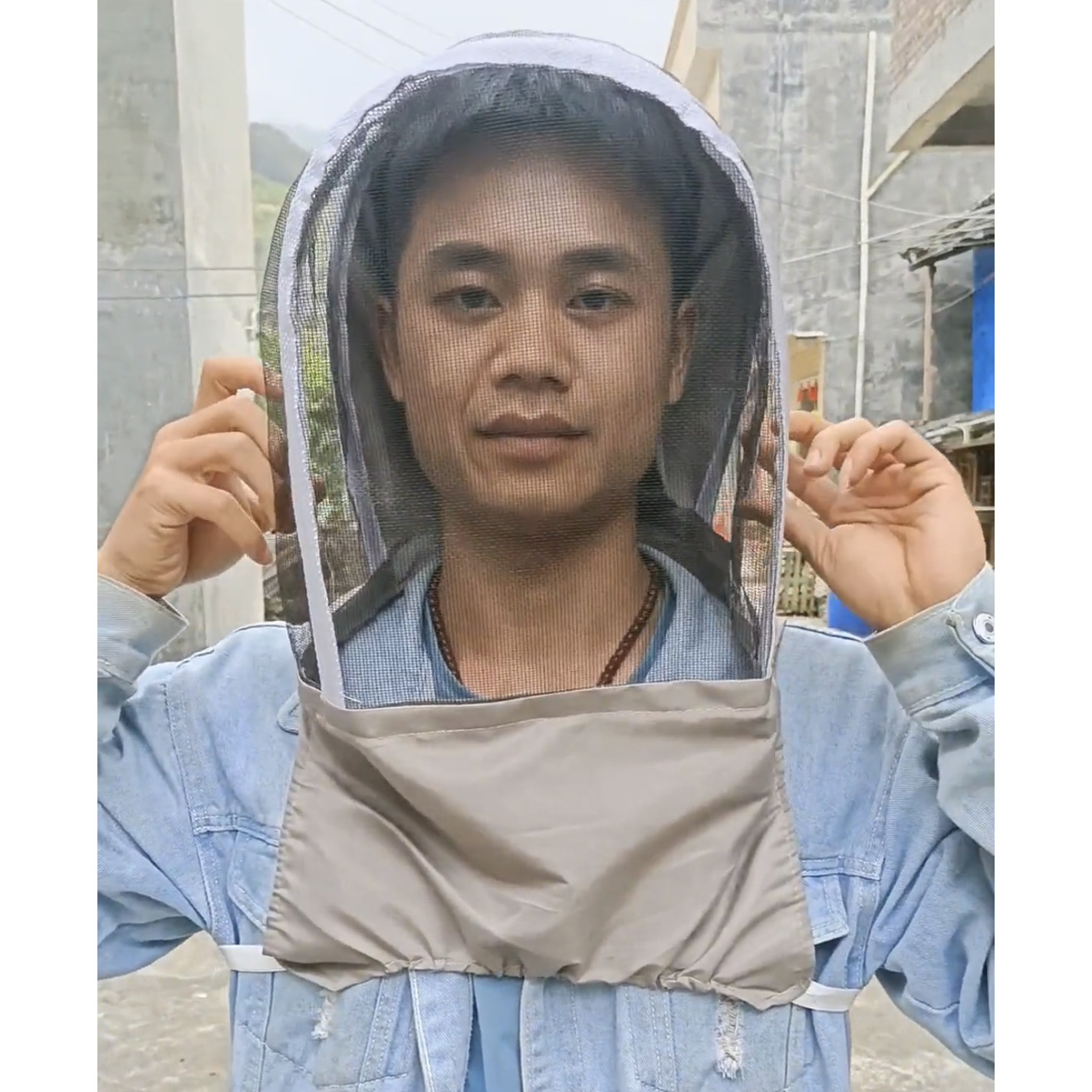 Bijenhoed Verdikte Anti Bijenhoed Gezichtsmasker Speciale High Definition Gezichtsmasker Imker Beschermende Hoed Full Set Imker Hoed