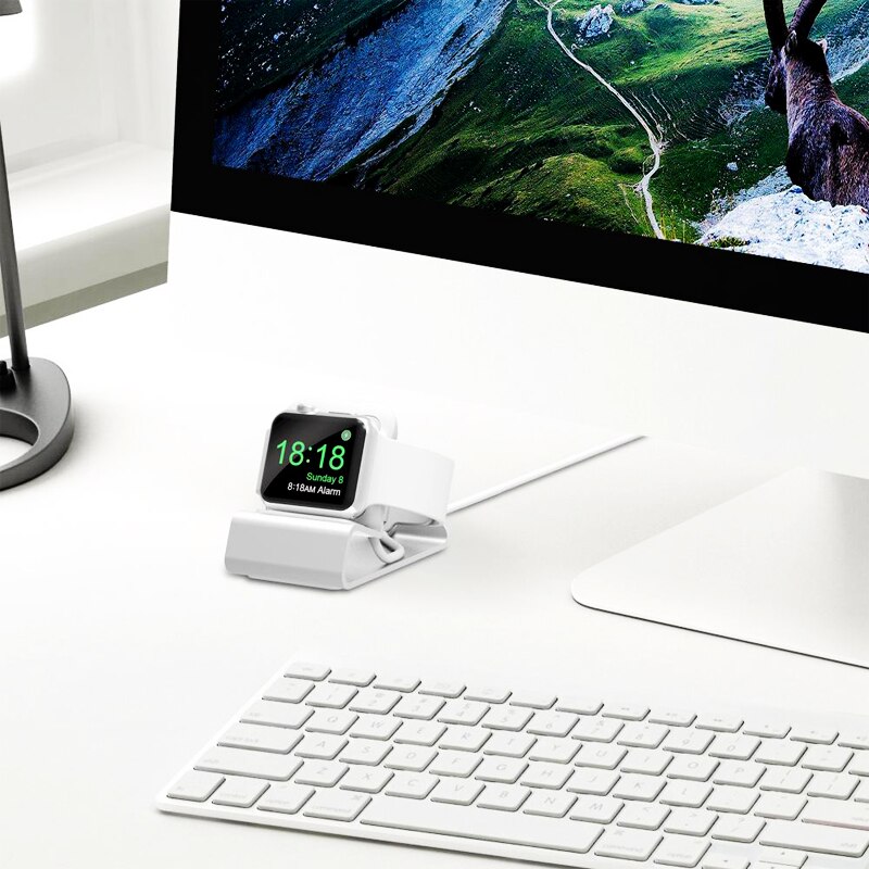 Station de charge en aluminium pour apple watch, support de charge pour apple watch série 6/5/4/3/2/SE, iwatch 44 42 40 38mm