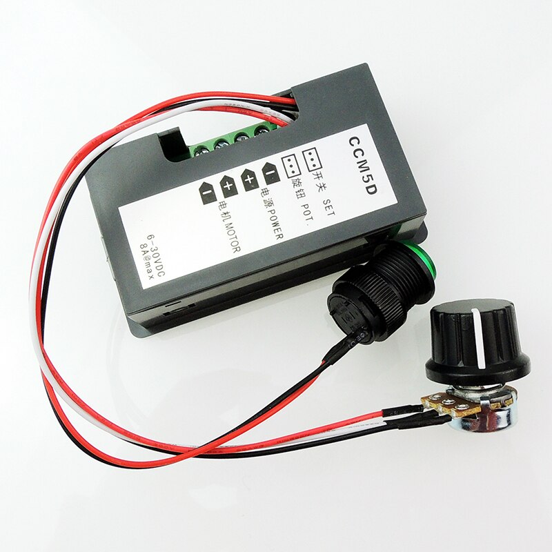 Mini Motor PWM Controller DC 6V-30V 8A Digital Display LED 6V 12V 24V 12 Volt V Motors CCM5D Controller Variable Speed Regulator
