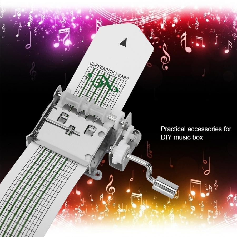 Cikonielf Make Your Own Music Box Kit DIY Hand-cranked Music Box with Hole Puncher and Paper Tapes