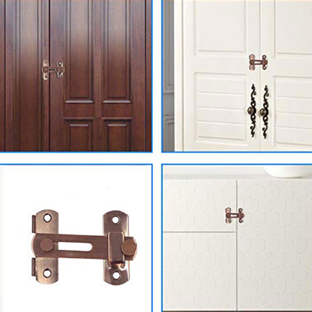 Sliding Window Door Lock Stainless Steel Hasp Latch Lock Home Safety Chain Door Guard Latch Home Hardware