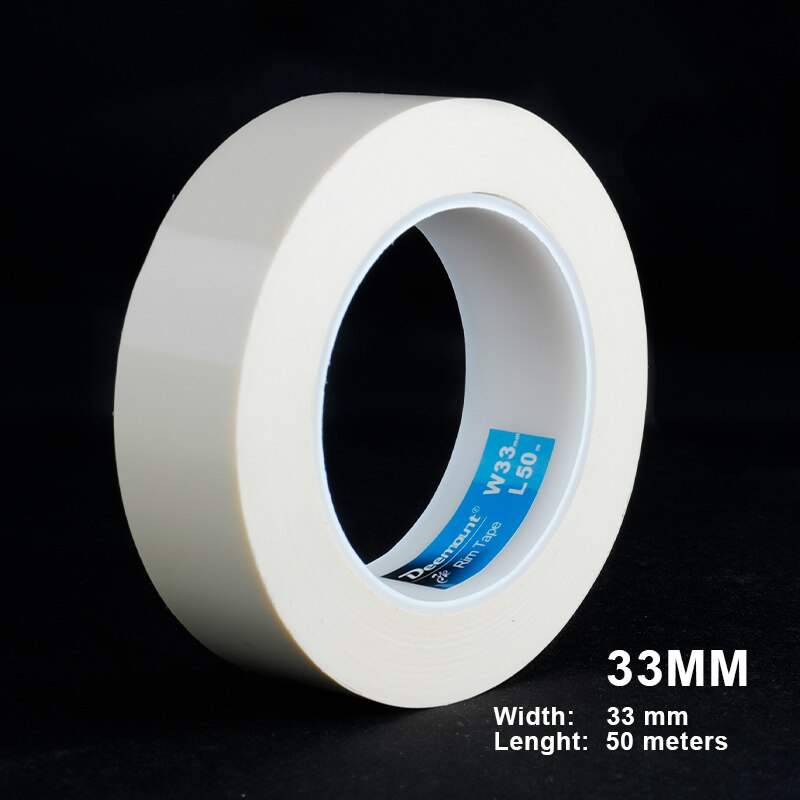 Deemount Tensilized Strapping Tape for MTB Bicycle Tubeless Rim 50m Long 16/18/21/23/25/27/29/31/33/35mm Width For Options: W33mm 50M