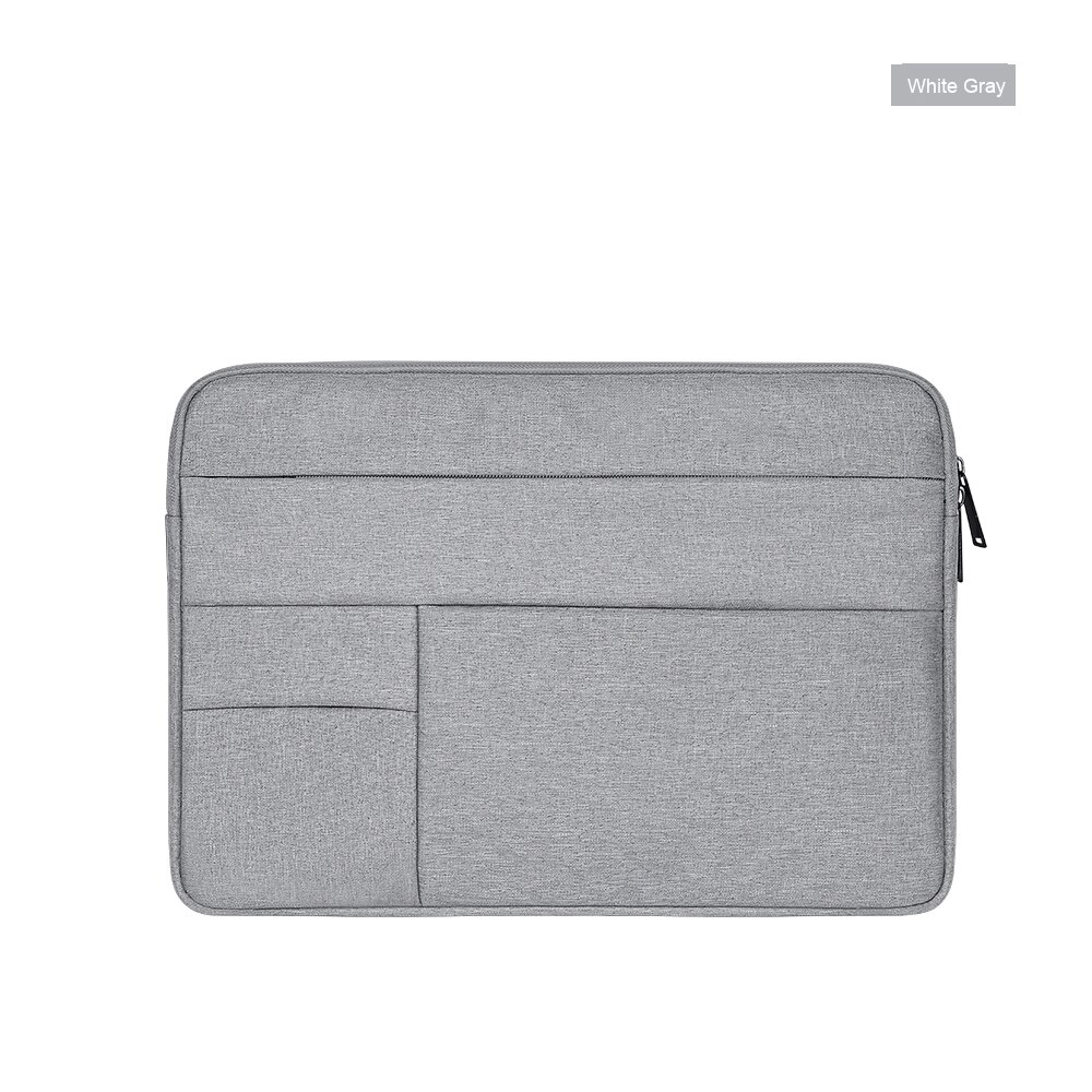 13-15.6 inch Laptop Bag Sleeve Case for Macbook Air Pro/Dell Inspiron/Toshiba/Acer Aspire E15/ASUS VivoBook/MSI/ HP Notebook Bag: White Gray / 13.3 inch