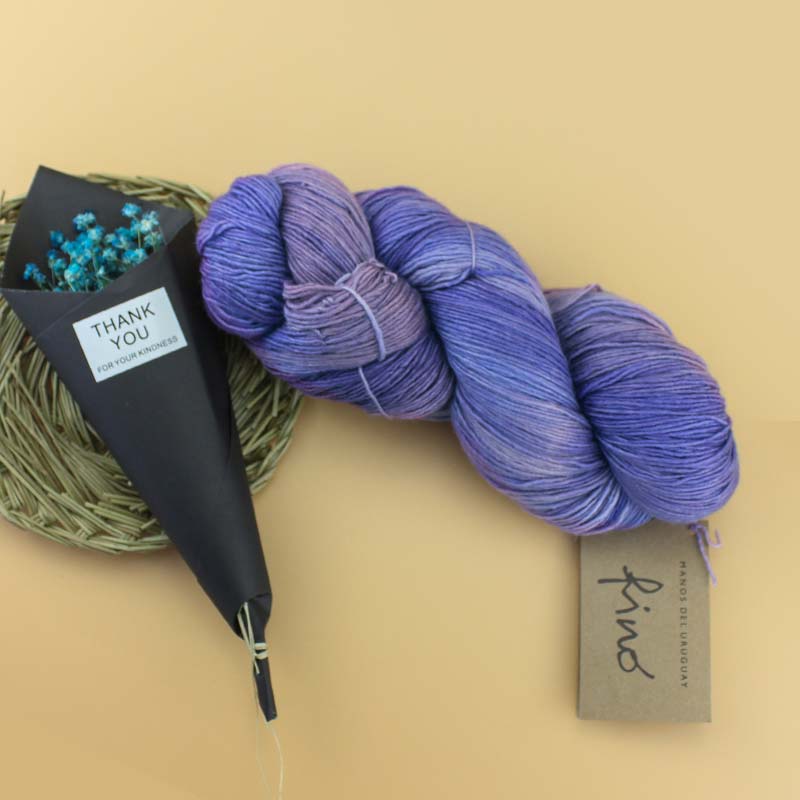 Manos Fino-laine mérinos extra fine 100, 70% soie, fil mélangé, fil teint à la main, d'uruguay