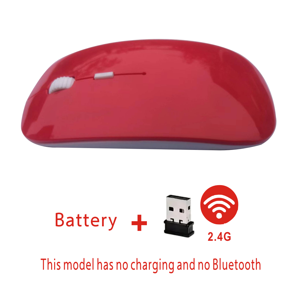 Bezprzewodowa mysz Bluetooth z akumulatorem i podwójnym trybem 5.2, cicha, ergonomiczna mysz do gier komputerowych 2,4 USB do laptopów PC: Black