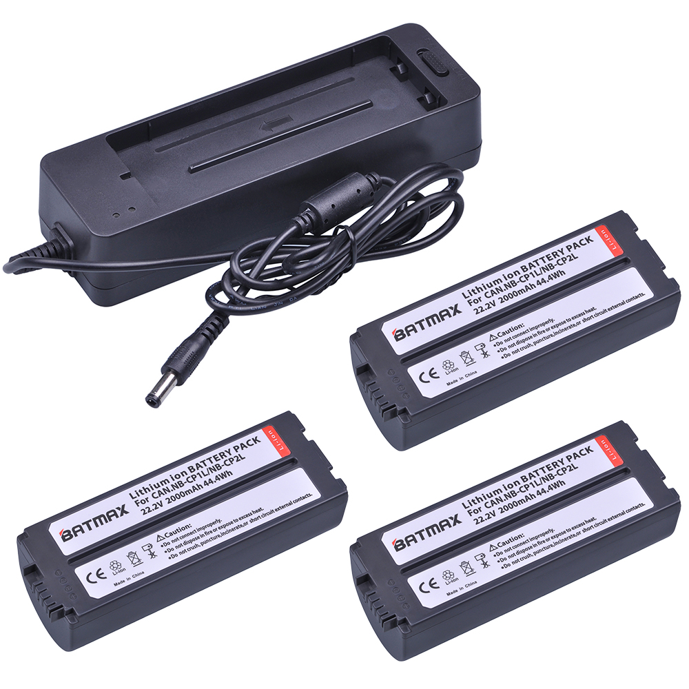 Batmax NB-CP2L NB-CP2LH batterie NB-CP1L et chargeur pour Canon SELPHY CP1500 CP1300 CP1200 CP910 CP900 CP800 CP790 CP780 CG-CP200