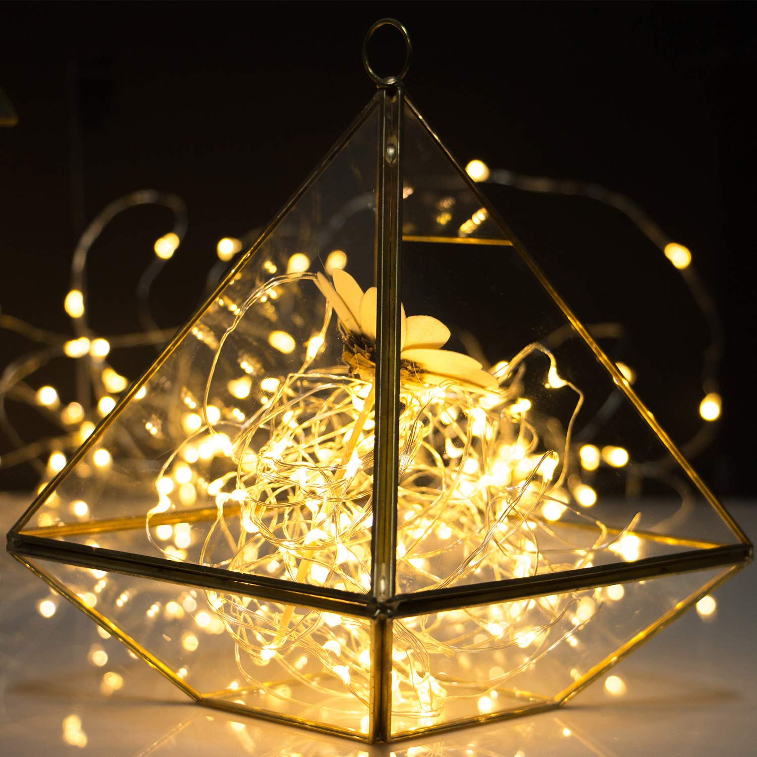 1M 2M Lichterkette Schnur CR2032 Batterie Mini DIY drinnen Zimmer Dekor Licht Hochzeit Weihnachten Lichter Girlande LED dekoration