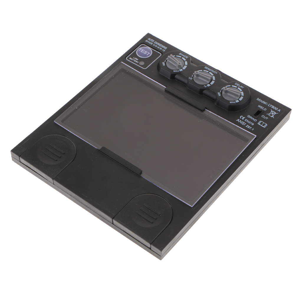 Adjustable Helmet Glasses Lens Solar Automatic Dimming 4 Arc Sensors